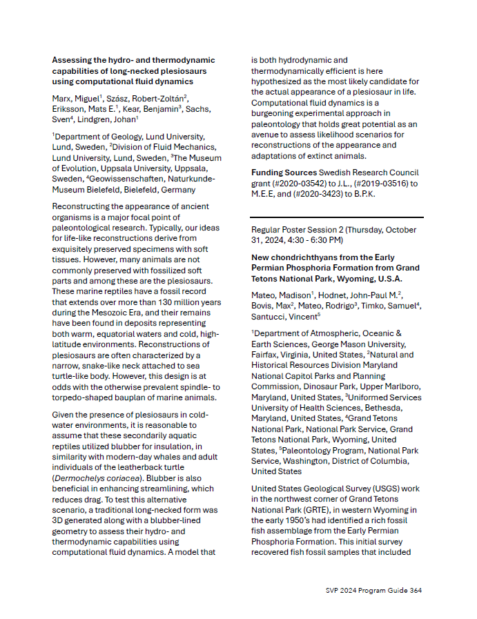 Assessing the hydro- and thermodynamic capabilities of long-necked plesiosaurs using computational fluid dynamics pdf