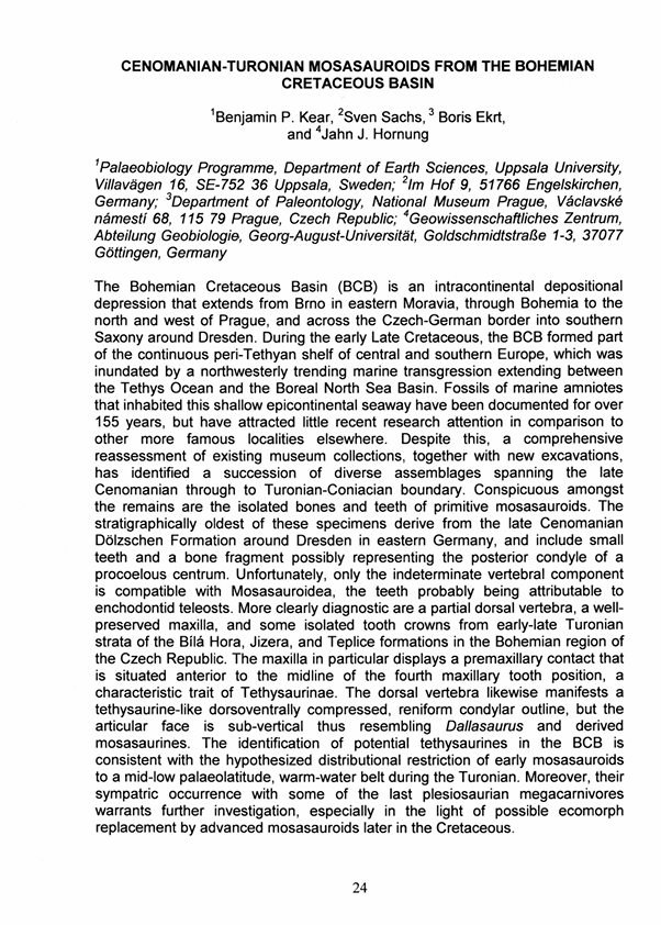 Cenomanian-Turonian mosasauroids from the Bohemian Cretaceous Basin pdf