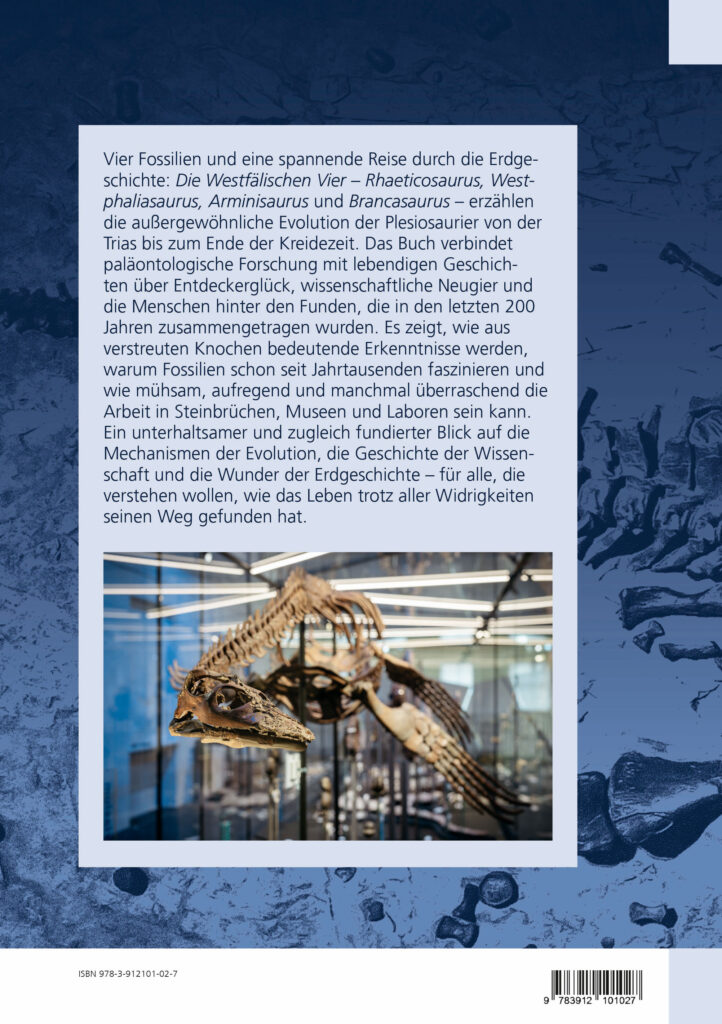 Rückseite des Buches Die Welt der Plesiosaurier