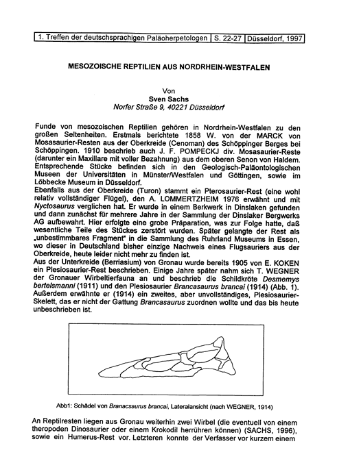 Mesozoische Reptilien aus Nordrhein-Westfalen