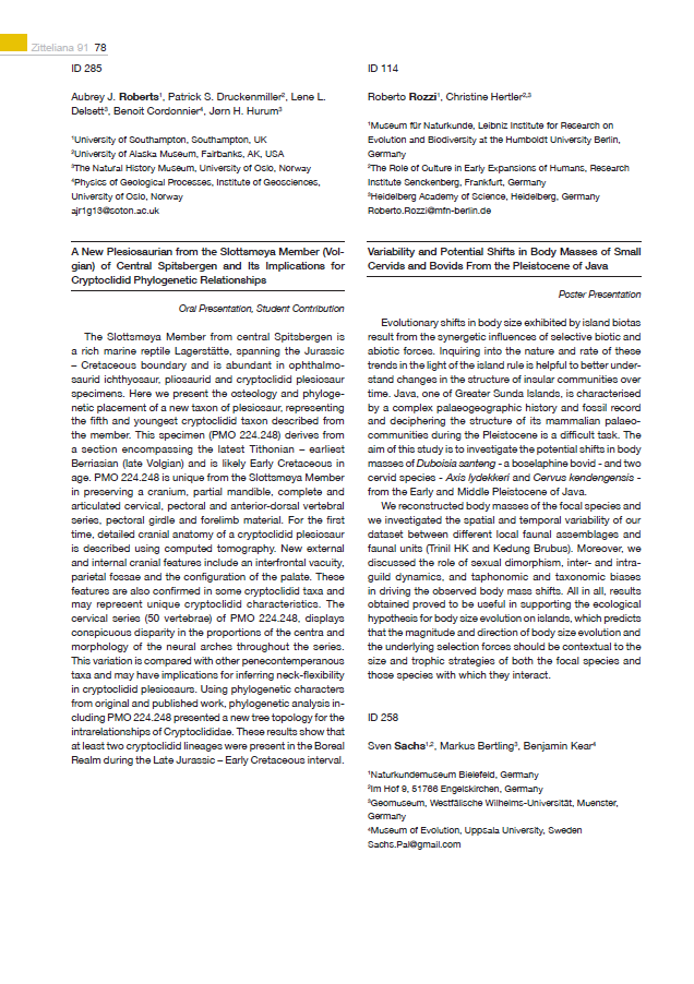 Pliosauromorph plesiosaurian remains from the Late Cretaceous of northwestern Germany pdf