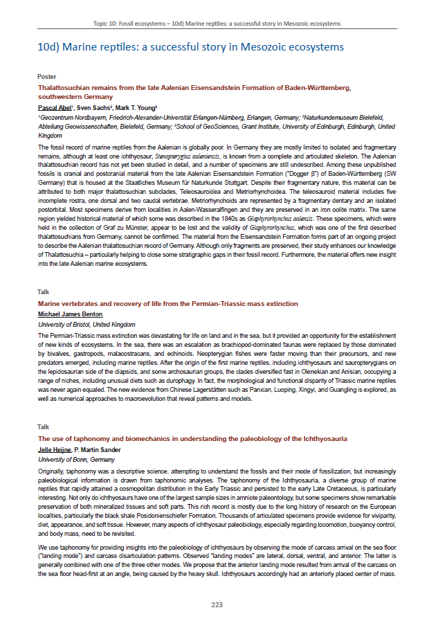 Thalattosuchian remains from the late Aalenian Eisensandstein Formation of Baden-Württemberg, southwestern Germany pdf
